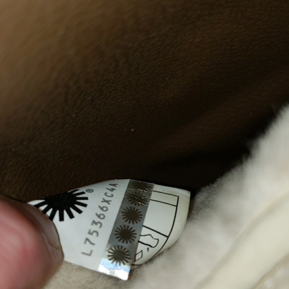 New Ugg Royale Natural Toscana Fur Curly Shearling Slide Slippers Size 8 - Picture 11 of 12